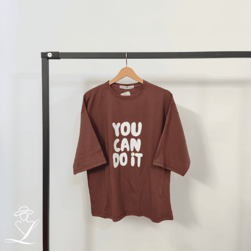 تیشرت باکسی YOU CAN DO IT - Image 5
