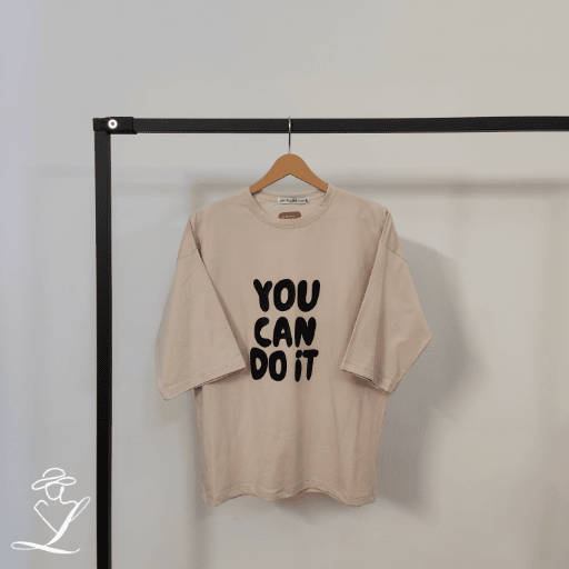 تیشرت باکسی YOU CAN DO IT - Image 4