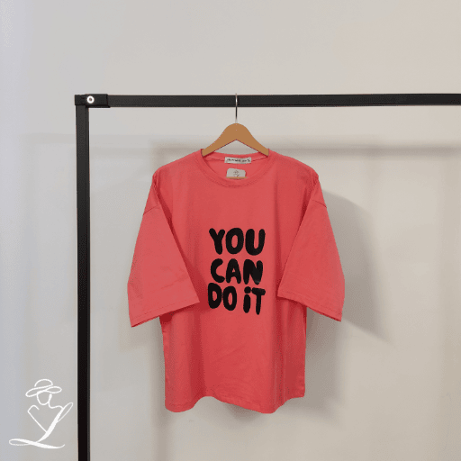 تیشرت باکسی YOU CAN DO IT - Image 3